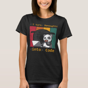 web software developer doughnuts doughnuts panda T-Shirt