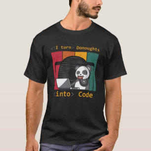 web software developer doughnuts doughnuts  panda  T-Shirt