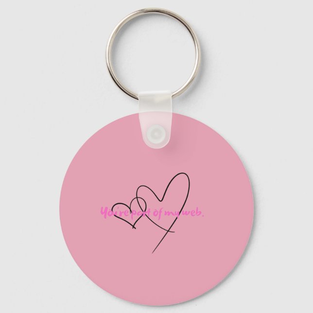 Web Within – Art of Hidden Strength Key Ring (Front)