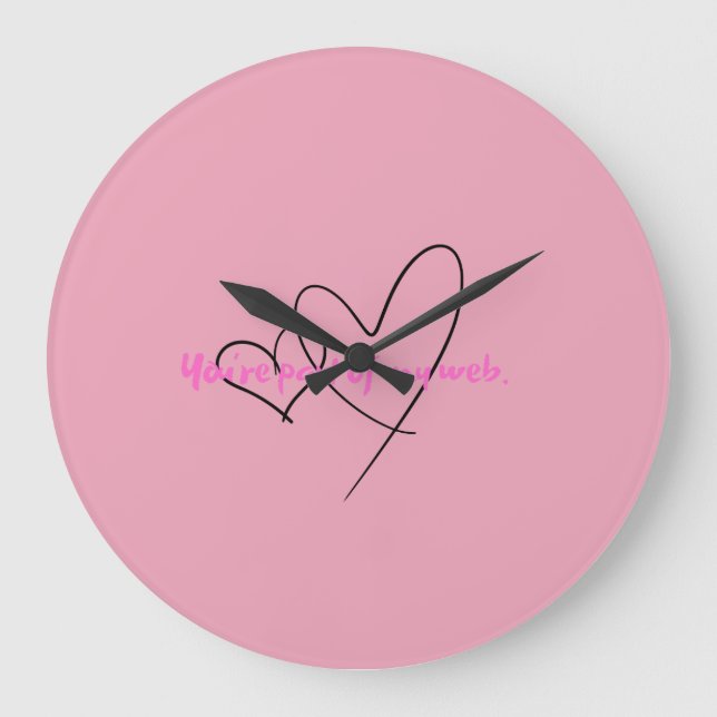 Web Within – Art of Hidden Strength Large Clock (Front)