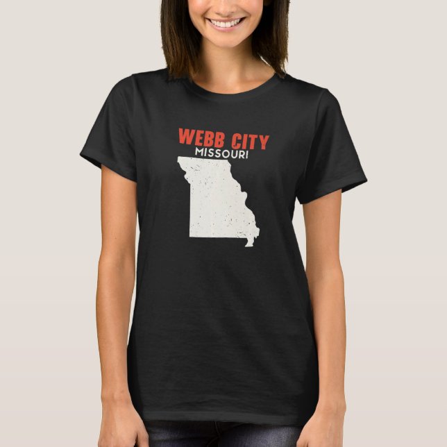 Webb City Missouri USA State America Travel Missou T-Shirt (Front)