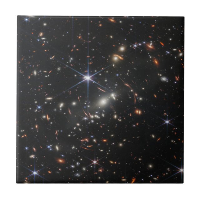 Webb Space Telescope science nasa universe star as Ceramic Tile (Front)