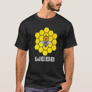 WEBB Space Telescope with Abstract Yellow Mirrors T-Shirt