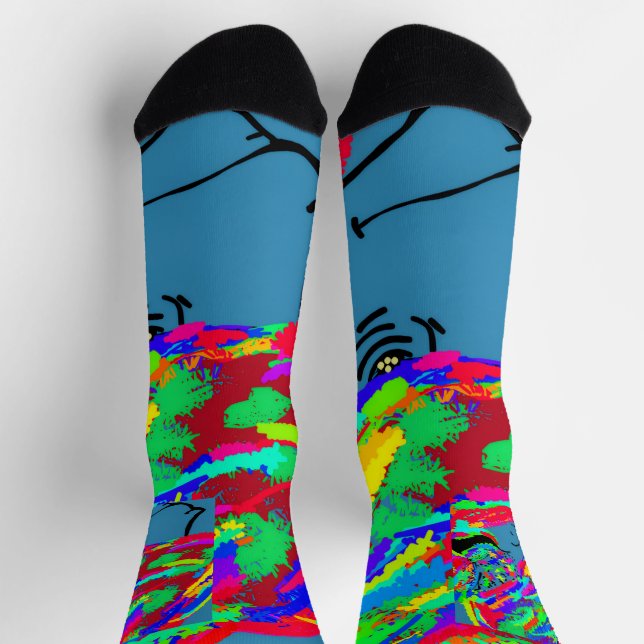 Webbed Scaled Fantasy Creature Socks (Top)
