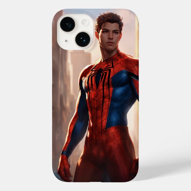 Webbed Vigilance: Stanley Artgerm Lau-Inspired Spi Case-Mate iPhone Case (Back)