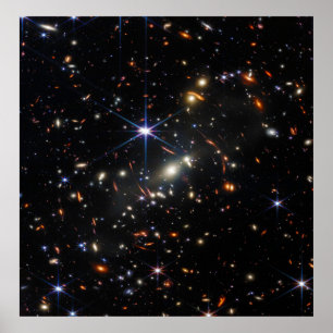 Webb's First Deep Field Unveiled Poster