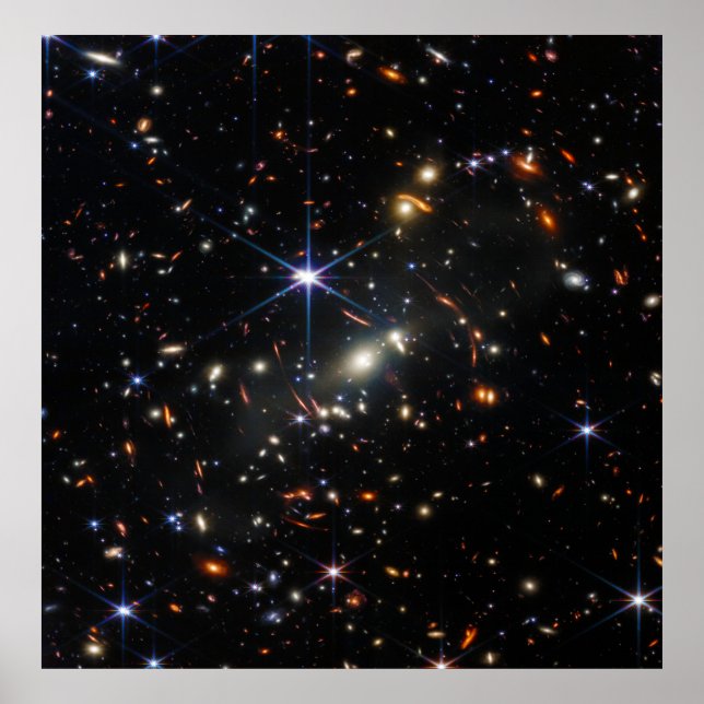Webb's First Deep Field Unveiled Poster (Front)