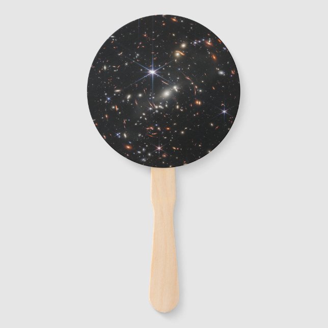 Webb's First Deep Field View of the Universe  Hand Fan (Front)