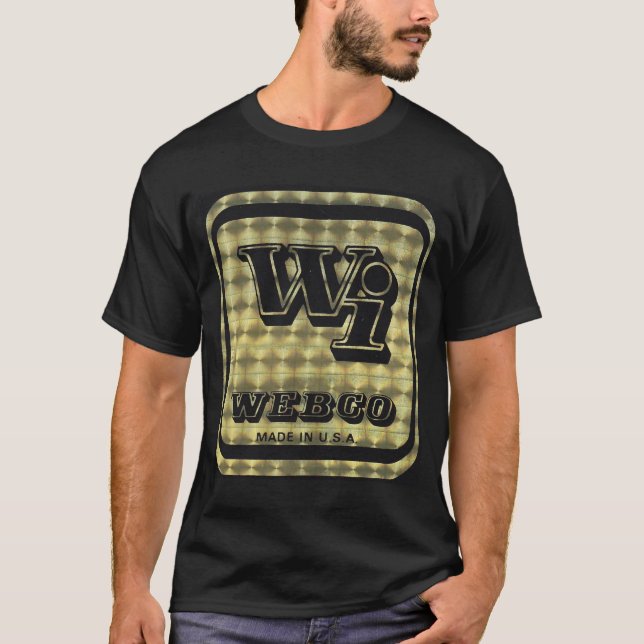 Webco BMX Gold on black T-Shirt (Front)