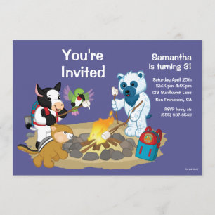 Webkinz   Campfire Marshmallows Invitation