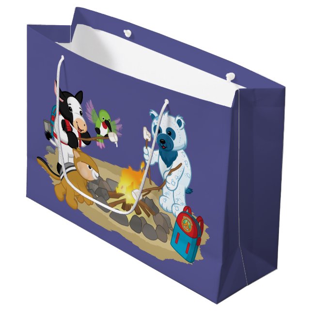 Webkinz | Campfire Marshmallows Large Gift Bag (Front Angled)