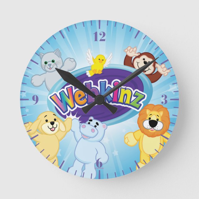 Webkinz: Come In and Play Round Clock (Front)