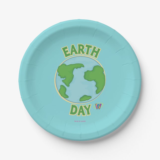 Webkinz Earth Day Paper Plate (Front)