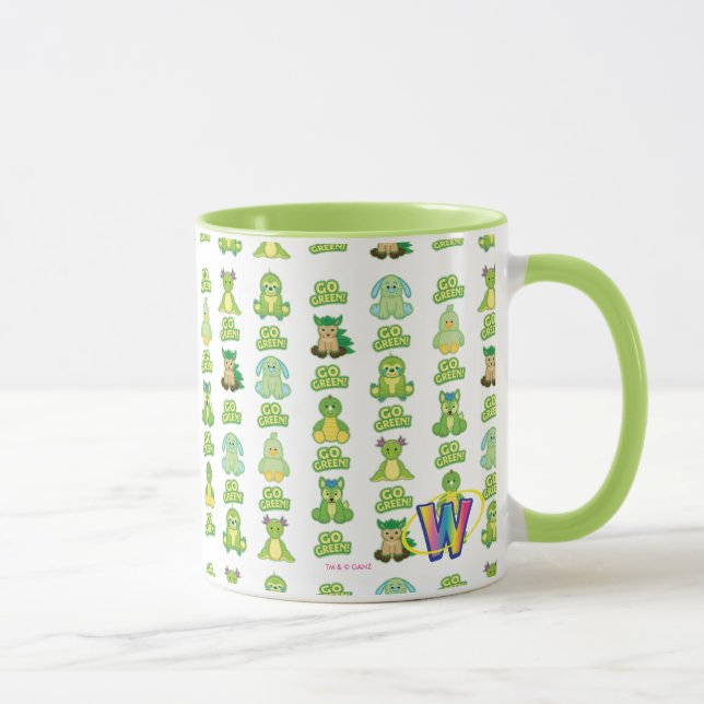 Webkinz Go Green Pattern Mug (Right)