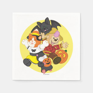 Webkinz Halloween Pets Moon Napkin
