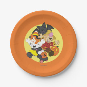 Webkinz Halloween Pets Moon Paper Plate