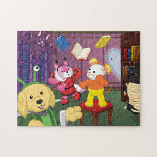 Webkinz Halloween Reading Room Jigsaw Puzzle