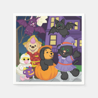 Webkinz Halloween Trick or Treat Napkin