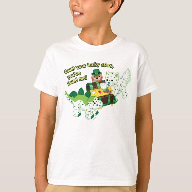 Webkinz Leprechaun
Clover Cat
Lucky Dino T-Shirt (Front)