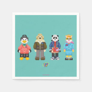 Webkinz Pixel Hosts Napkin