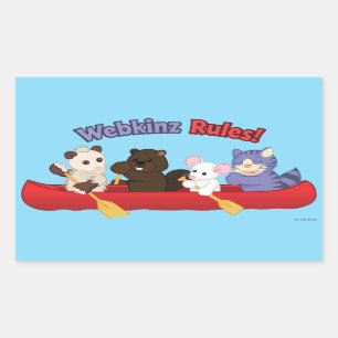 Webkinz   Webkinz Rules Canoe Trip 2 Rectangular Sticker