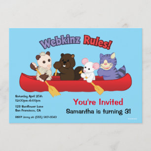 Webkinz   Webkinz Rules Canoe Trip Invitation