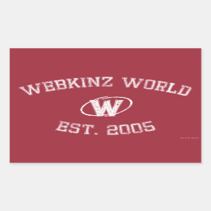 Webkinz World Est. 2005 Rectangular Sticker