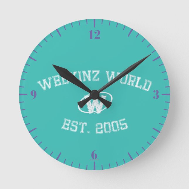 Webkinz World Est. 2005 Round Clock (Front)