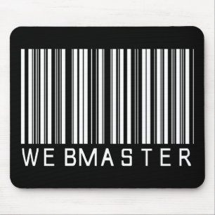 Webmaster Bar Code Mouse Pad