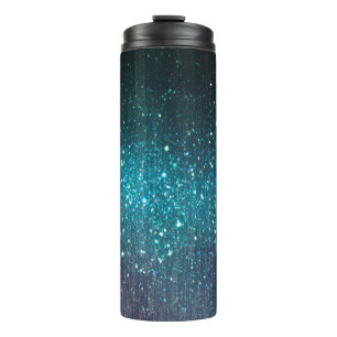 website banner background of glitter vintage light thermal tumbler