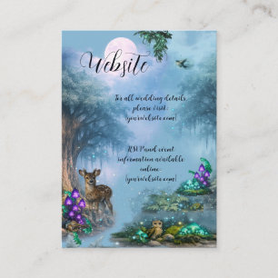 Website Bioluminescent Elegance Wedding Collection Business Card