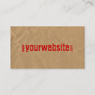 website business card
