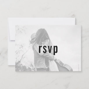 Website Modern Minimalist Simple Photo RSVP Card