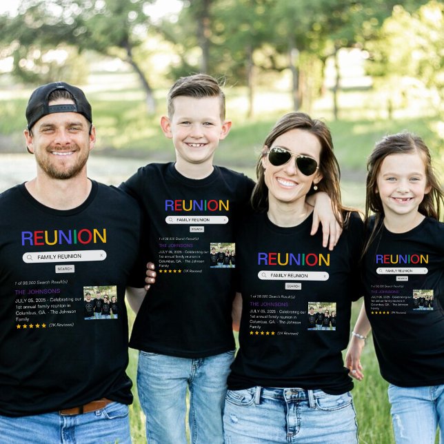 Website Search Result Family Reunion Black T-Shirt (Website Search Result Family Reunion Black T-Shirt
)