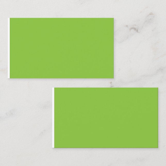 Website with a Green Background and White Border  Calling Card (Front/Back)
