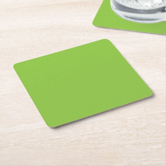 Website with a Green Background and White Border  Square Paper Coaster (Angled)