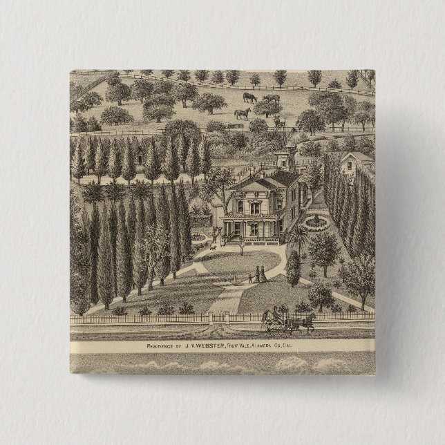 Webster, Badger residences 15 Cm Square Badge (Front)