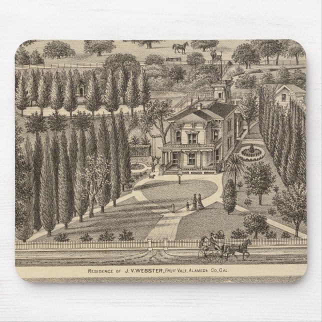 Webster, Badger residences Mouse Pad (Front)