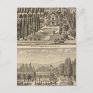 Webster, Badger residences Postcard