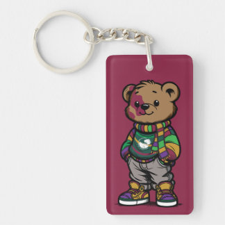 Webster Bear Sturge-Weber Acrylic Keychain