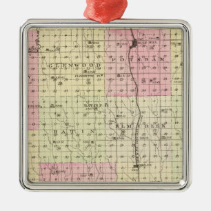 Webster County, Nebraska Metal Ornament