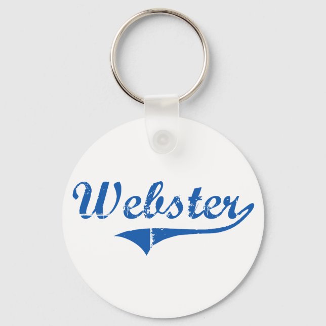 Webster New Hampshire Classic Design Key Ring (Front)
