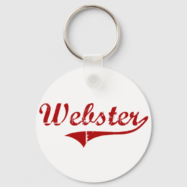Webster South Dakota Classic Design Key Ring (Front)