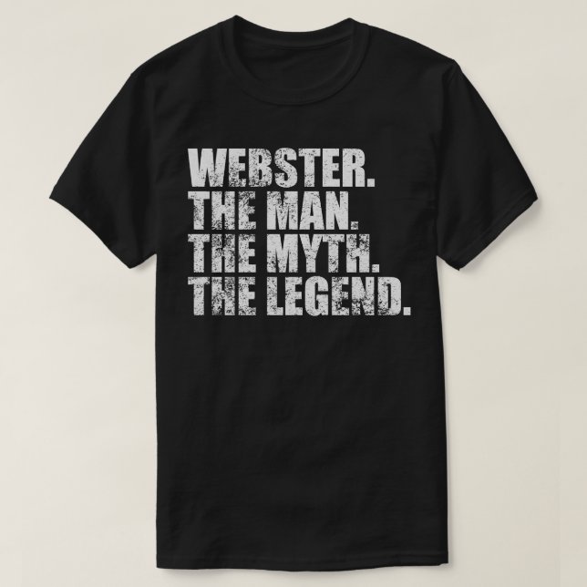 WebsterWebster Family name Webster last Name Webst T-Shirt (Design Front)