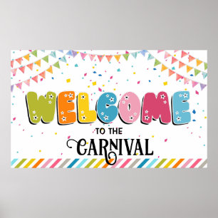 Wecome to the carnival Banner Poster