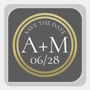 wed square sticker