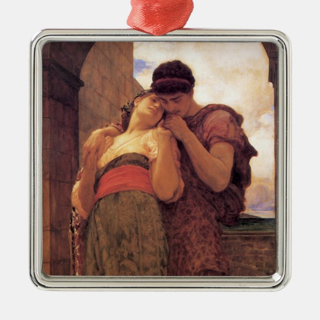 Wedded Bliss (by Frederic Leighton) Metal Ornament (Front)