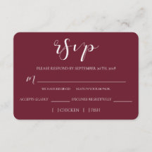 Wedded Bliss RSVP Card