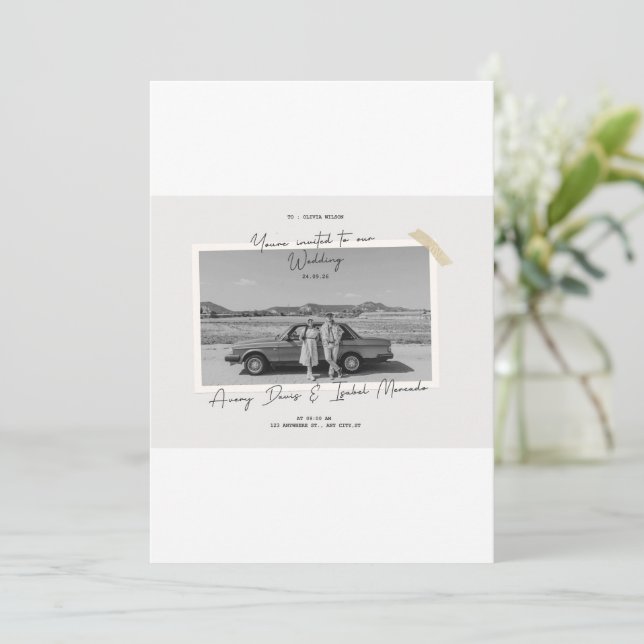 weddimg invitation (Standing Front)