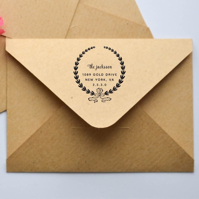 weddin Couple Names Simple Typography Wedding Self-inking Stamp (Creator Uploaded)